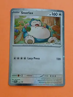 SWIRL Pokemon Scarlet & Violet Snorlax svp 122 Black Star Promo Holo - Image 3