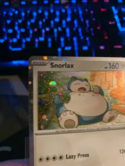 Pokemon TCG Snorlax 122 Black Star Promo- Cosmos Holo- Scarlet & Violet- NM/M. - Image 3