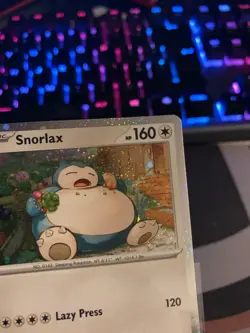 Pokemon TCG Snorlax 122 Black Star Promo- Cosmos Holo- Scarlet & Violet- NM/M. - Image 4