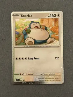 Pokemon TCG Snorlax SVP122 Cosmo Holo - Black Star Promo - Scarlet & Violet NM/M - Image 1