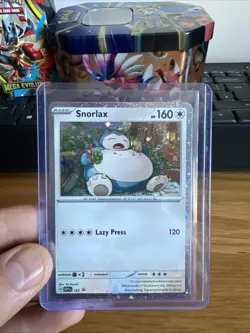 Pokemon TCG Card Snorlax SVP 122 Black Star Promo Scarlet & Violet Holo MINT - Image 1