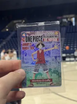 SEALED One Piece College Basketball Tour Collectible Card Gonzaga IN HAND RARE - Image 1