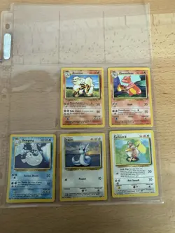 Lp/mp (Unlimited) COMPLETE Pokemon BASE Set 70 Card COMMON Uncommon Non-Holo 102 - Image 2