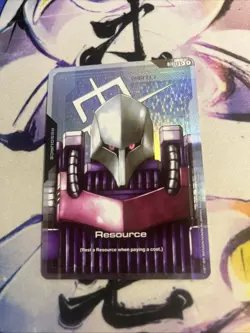 Gundam TCG Card Game Dual Impact Foil Resource GD02 C+ R-014 Qubeley Gundam - Image 1