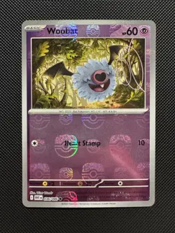 Woobat #036/086 (Master Ball Foil) - S&V White Flare Holo - Pokemon TCG Card - Image 1