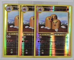 [3] DUGTRIO 2016 POKEMON XY EVOLUTIONS RARE REVERSE HOLO 56/108 Q6233 - Image 1