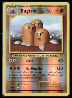 Dugtrio 56/108 Reverse Holo XY EVOLUTIONS - Pokemon TCG - Image 1