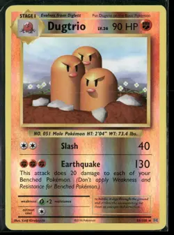 Dugtrio 56/108 Reverse Holo XY EVOLUTIONS - Pokemon TCG - Image 1