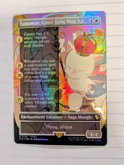 MTG Final Fantasy English Summon: Good King Mog XII Borderless 0194 Foil - Image 1