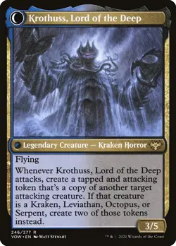 MTG VOW: Runo Stromkirk Krothuss, Lord of the Deep Regular Rare 246/277 - Image 2