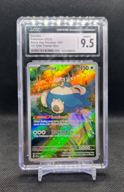 2023 Pokemon Black Star Promos 151 Elite Trainer Box #051 Snorlax CGC 9.5 - Image 1
