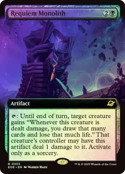 MTG - Requiem Monolith - Extended Art - Foil - Edge of Eternities - Magic - Image 1