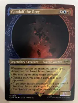 1x Gandalf the Grey - Showcase (Ring) (0814) - Surge Foil NM-Mint, English LTR - Image 1