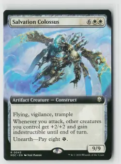 MTG Commander Modern Horizons 3 Salvation Colossus (Extended Art) x1 NM Rare - Image 1