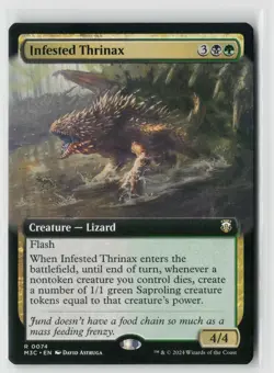 MTG Commander Modern Horizons 3 Infested Thrinax (Extended Art) x1 NM Rare - Image 1