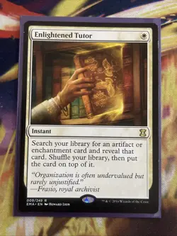 MTG Enlightened Tutor #1 Eternal Masters EMA Magic the Gathering 9 #9 - Image 1