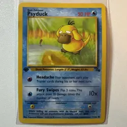 Psyduck - 1st Edition - Rare - Original - Pokemon - 53/62 - Fossil - 1999 - Image 1