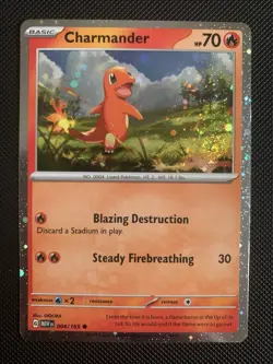 Pokemon Charmander 004/165 Cosmos Holo Charizard Collection Box NM Swirl 🌌 - Image 1