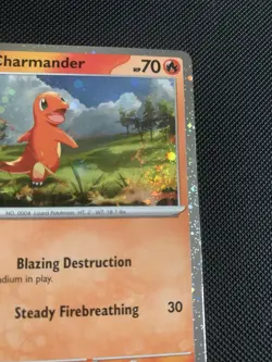 Pokemon Charmander 004/165 Cosmos Holo Charizard Collection Box NM Swirl 🌌 - Image 3