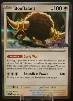 Bouffalant 136 Black Star Promo (Stellar Crown Stamp) - Pokemon TCG (NM) - Image 1