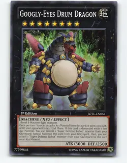 Googly-Eyes Drum Dragon #JOTL-EN051 1st Edition Yugioh Card - Image 1