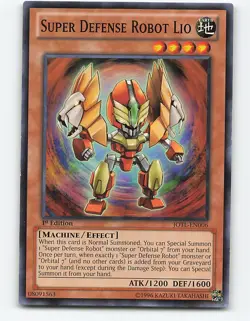 Super Defense Robot Lio #JOTL-EN006 1st Edition Yugioh Card - Image 1
