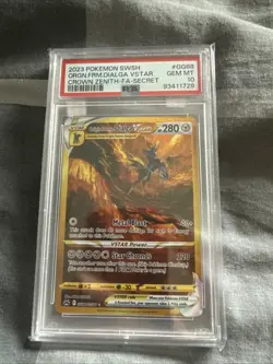 Pokemon TCG: Origin Forme Dialga Vstar GG68/GG70 - Crown Zenith, PSA 10 GEM MINT - Image 1
