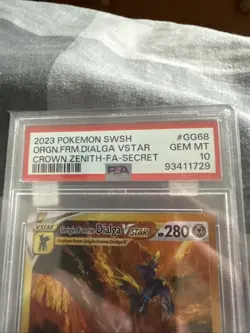 Pokemon TCG: Origin Forme Dialga Vstar GG68/GG70 - Crown Zenith, PSA 10 GEM MINT - Image 3