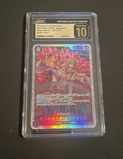 One Piece CCG Donquixote Doflamingo OP10-071 Japanese CGC PRESTINE 10 - Image 1