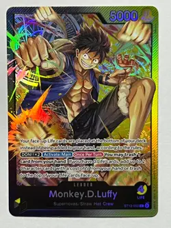 Monkey.D.Luffy (003) ST13-003 Ultra Deck: The Three Brothers Foil - Image 1