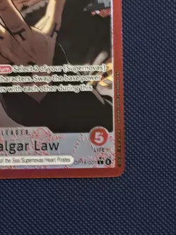 ENGLISH Trafalgar Law OP14-001 ALT ART Leader L - THE AZURE SEA'S SEVEN 7 OP-14 - Image 4