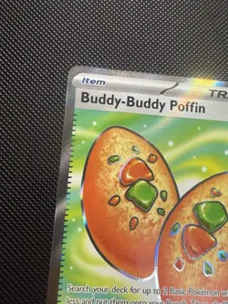 POKEMON TCG: BUDDY-BUDDY POFFIN 167/132 MEGA EVOLUTION ULTRA RARE CARD NM - Image 4
