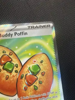 POKEMON TCG: BUDDY-BUDDY POFFIN 167/132 MEGA EVOLUTION ULTRA RARE CARD NM - Image 5
