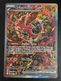 NM! Oricorio EX MEP 024 Promo Full Art Card Mega Charizard X UPC Pokemon TCG - Image 1