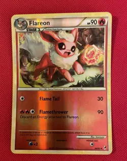Pokemon TCG Flareon 44/95 Call of Legends Reverse Holo, USED - Image 1