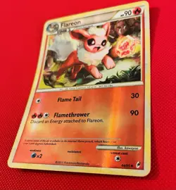 Pokemon TCG Flareon 44/95 Call of Legends Reverse Holo, USED - Image 3