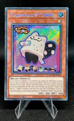 YU-GI-OH Marshmao Yummy DOOD-EN024 1st Edition Secret Rare NM - Image 1