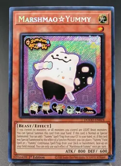 YU-GI-OH Marshmao Yummy DOOD-EN024 1st Edition Secret Rare NM - Image 1