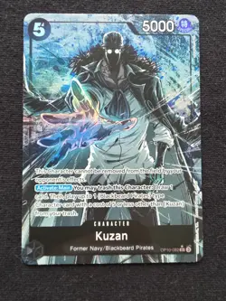 One Piece Royal Blood Kuzan Foil Card OP10-082 Parallel - Image 3
