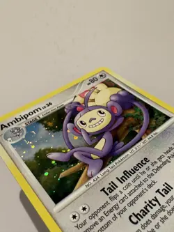 Pokemon Card - Ambipom Mysterious Treasures 3/123 Holo Rare LP/NM - Image 3