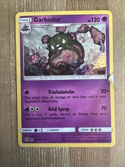 Garbodor - 51a/145 - Pokemon Guardians Rising Sun & Moon Cosmos Holo Card DMG - Image 1