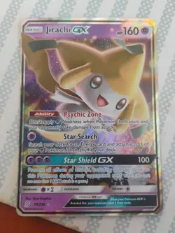 Pokemon Jirachi GX Card Unified Minds 79/236 Ultra Rare Holo SM - Image 1