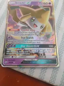 Pokemon Jirachi GX Card Unified Minds 79/236 Ultra Rare Holo SM - Image 2