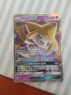Pokemon Jirachi GX Card Unified Minds 79/236 Ultra Rare Holo SM - Image 3