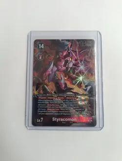 Digimon Card Game Styracomon BT24-018 SR Alternate Art NM - Image 1