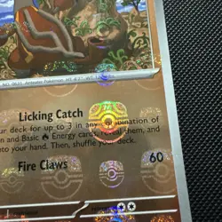 Pokemon Card Heatmor 019/086 Masterball Reverse Holo White Flare Near Mint - Image 2