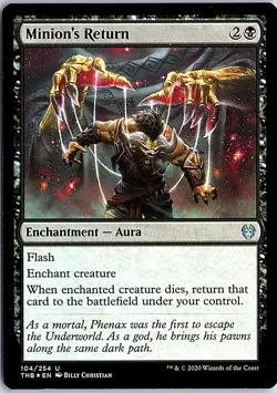 Minion's Return U Theros Beyond Death 104 LP Foil Magic - Image 1