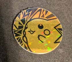 Pokemon TCG 2000 WOTC Pikachu Starlight Foil Yellow Flip Coin - Image 1