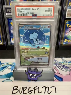 Pokemon TCG 2023 Mew Ex Special Art Rare #347 PSA 10 Gem Mint - Image 1