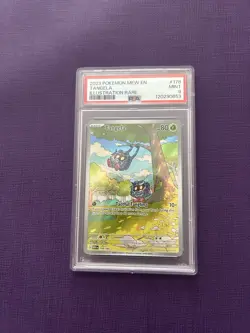 2023 Pokemon 151 English Tangela Illustration Rare #178 PSA 9 - Image 1